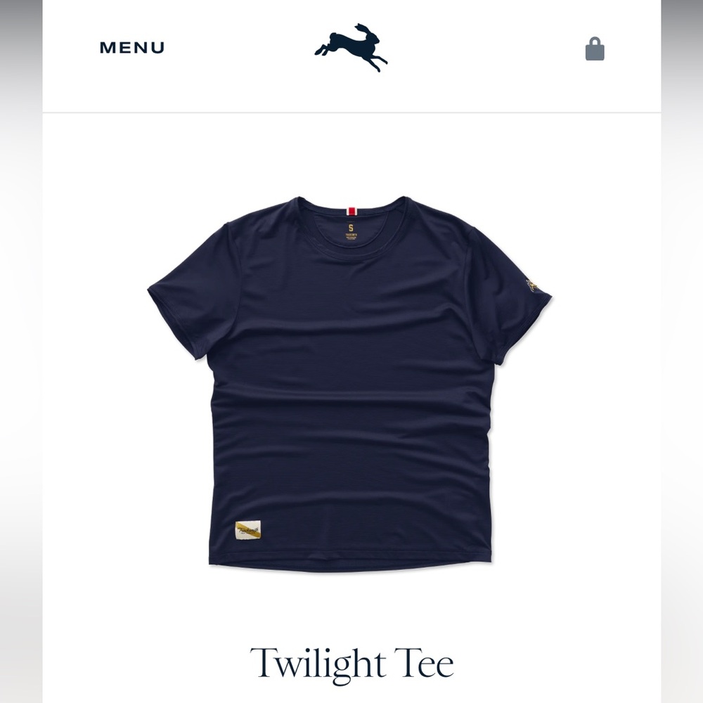 Tracksmith Navy Twilight Tee - small